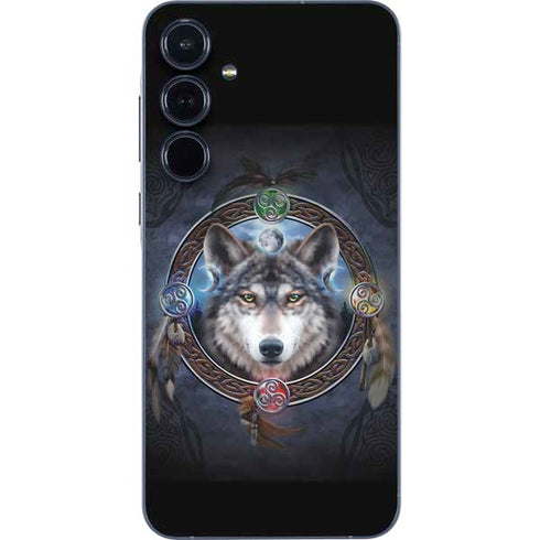 Celtic Wolf Guide by Brigid Ashwood Galaxy A35 5G Skin